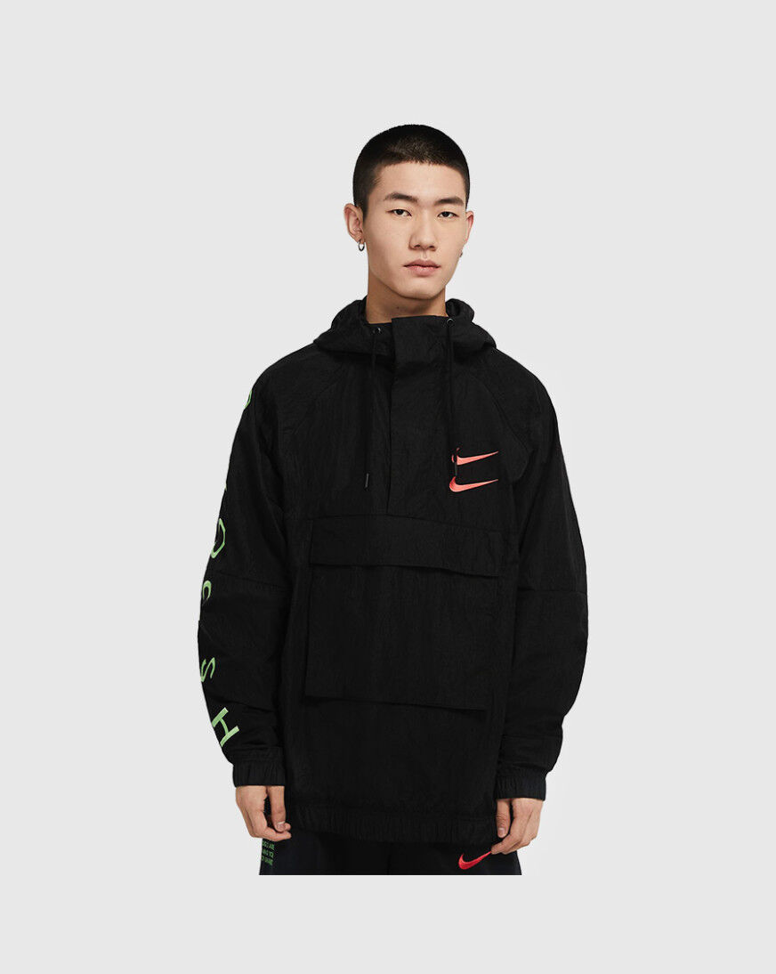 nike swoosh woven windbreaker