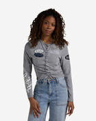Von Dutch Lace Up Long Sleeve Top 7VND5B0607SN Grey 1