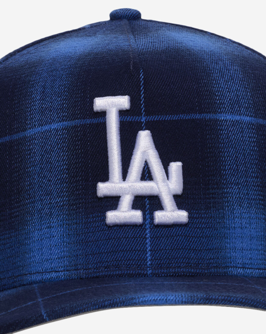 Shop New Era 9Fifty Los Angeles Dodgers Plaid A-Frame Snapback Hat