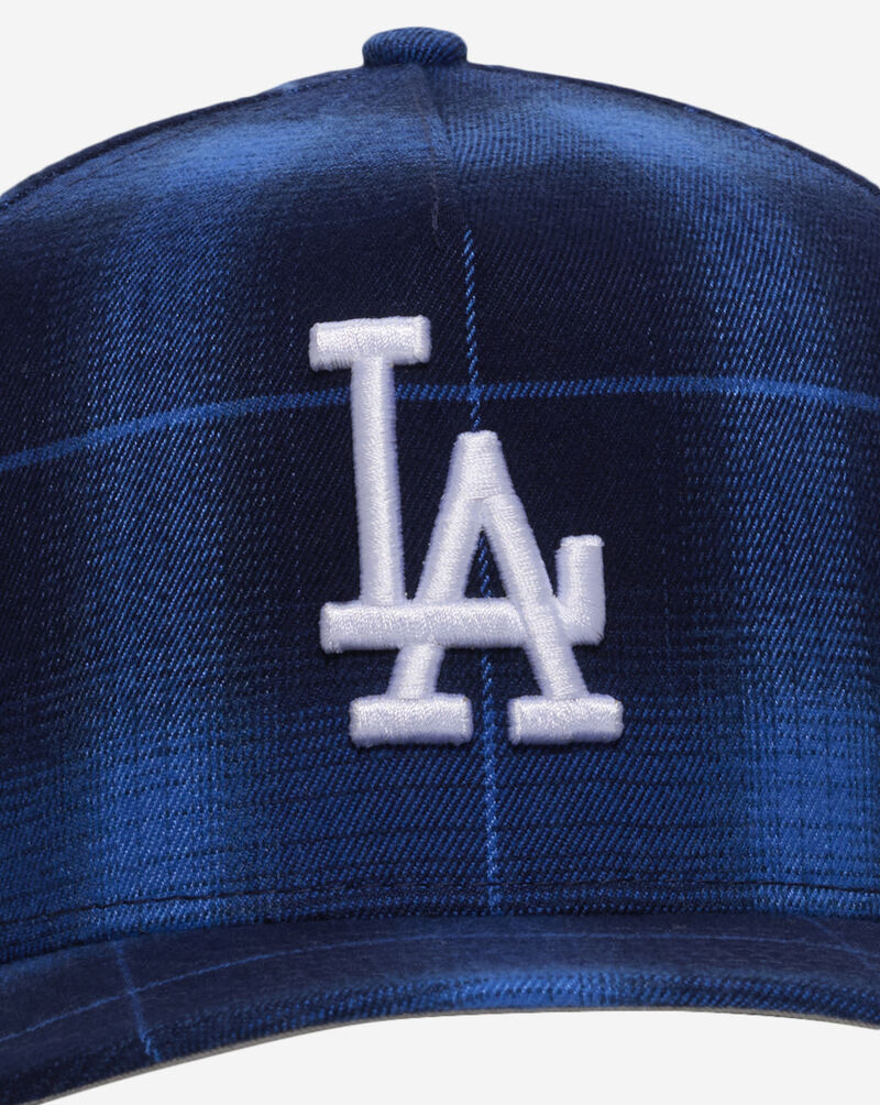 New Era 9Fifty Los Angeles Dodgers Plaid A-Frame Snapback Hat 60833848 Blue 2