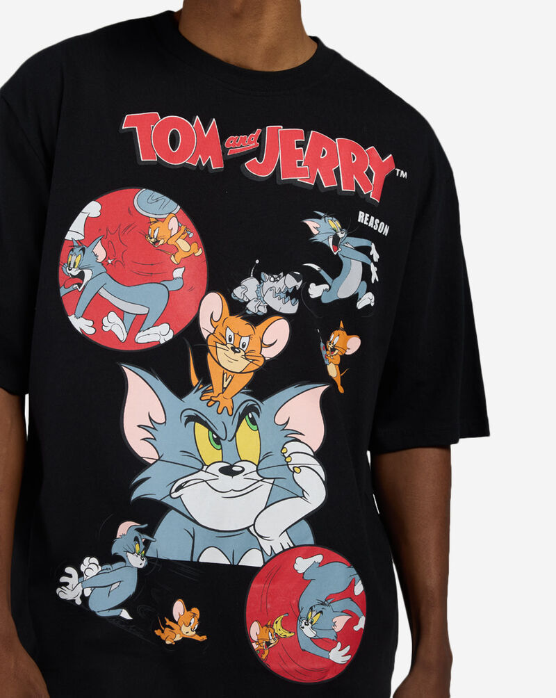Reason Tom and Jerry Face Tee TJS6TM-223JK Black 3