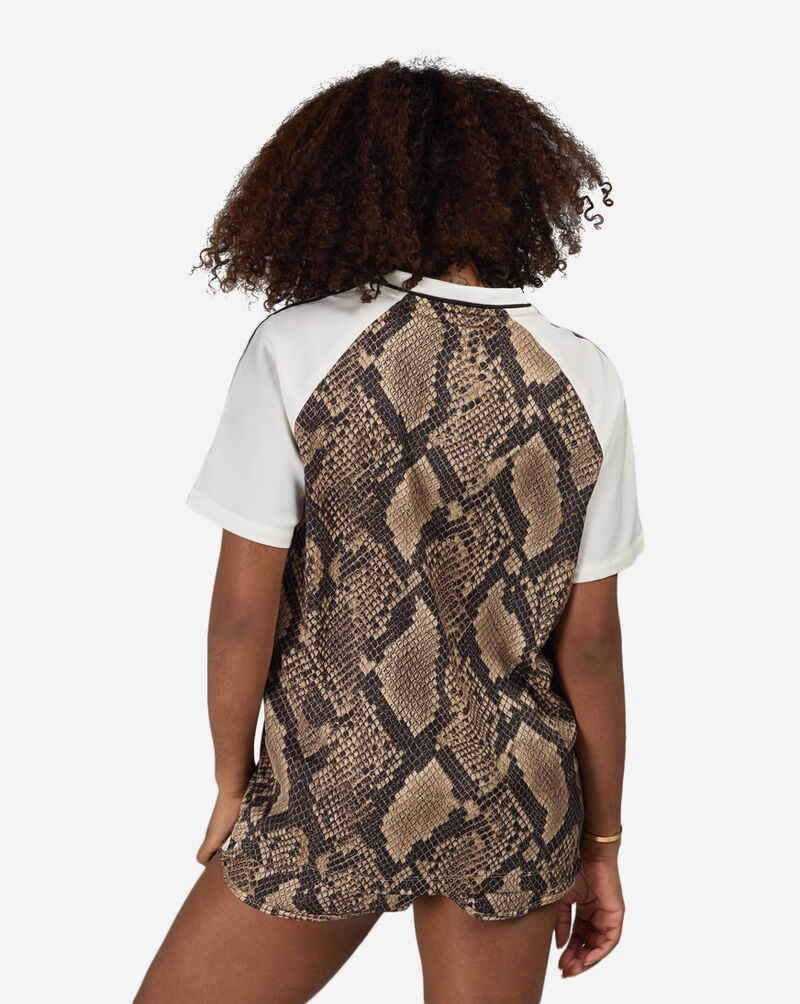 adidas Snake Print Satin Jersey KX1897 Brown 2