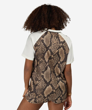 Snake Print Satin Jersey