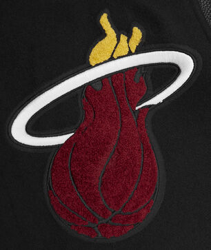 Miami Heat Mash Up Rib Wool Varsity Jacket