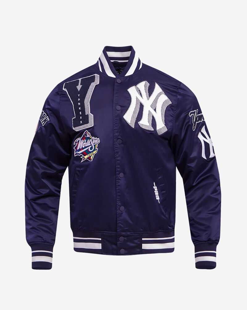 PRO STANDARD New York Yankees Mash Up Rib Satin Jacket LNY6314720-MDN Blue 1