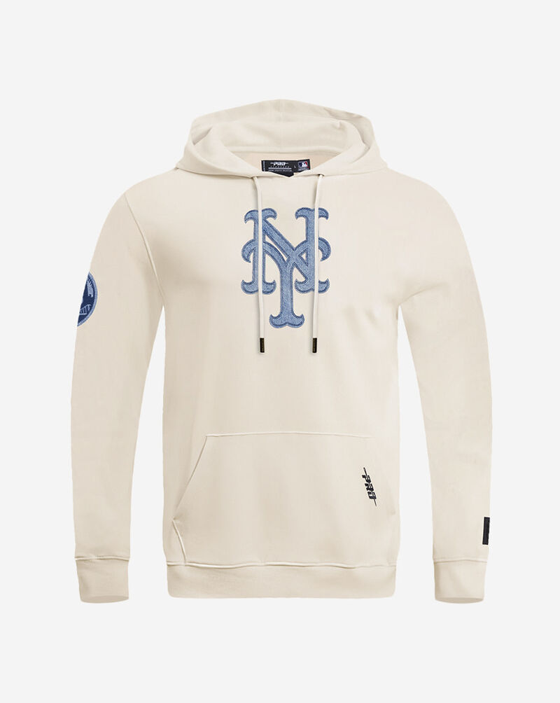 PRO STANDARD New York Mets Varsity Blues Fleece Pull Over Hoodie LNM539128-LIN cream 1