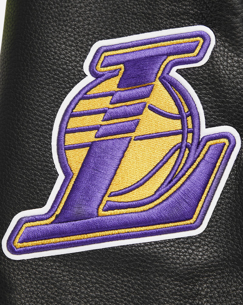 PRO STANDARD Los Angeles Lakers Retro Classic Rib Wool Varsity Jacket BLL656005-BKY Black 4