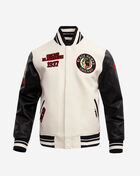 Chicago Blackhawks Retro Classic Rib Wool Varsity Jacket