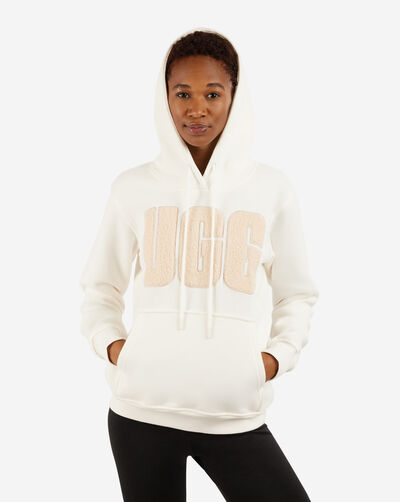 Rey Fuzzy Logo Hoodie