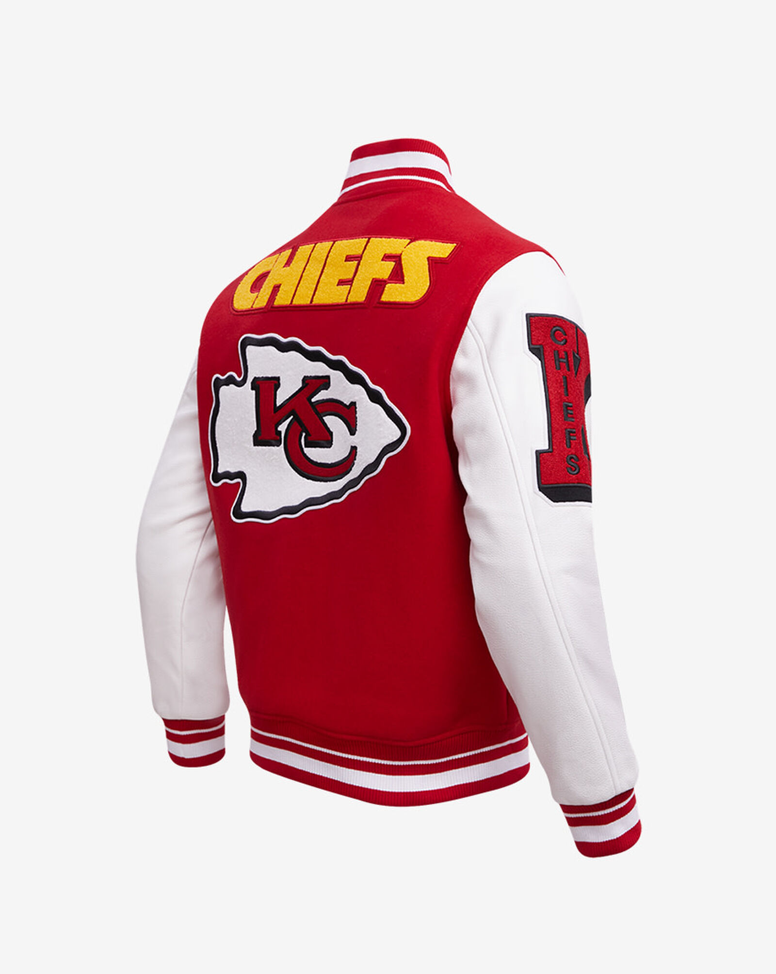 Shop PRO STANDARD Kansas City Chiefs Mash Up Rib Wool Varsity Jacket
