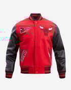 PRO STANDARD Chicago Bulls Retro Classic Rib Wool Varsity Jacket BCB656015-RBK Red 1