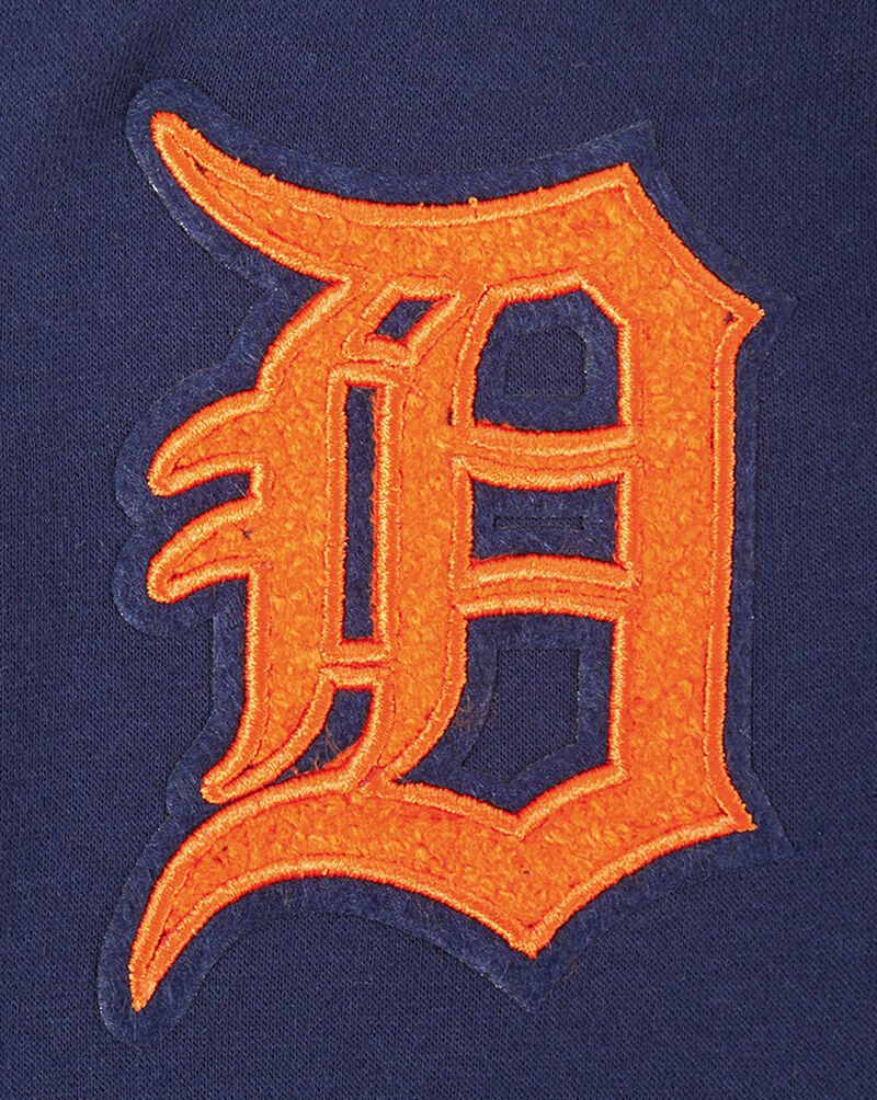 PRO STANDARD Big Boys' Detroit Tigers Classic Fleece Full-Zip Hoodie LDTB5315034-MDN Blue 4