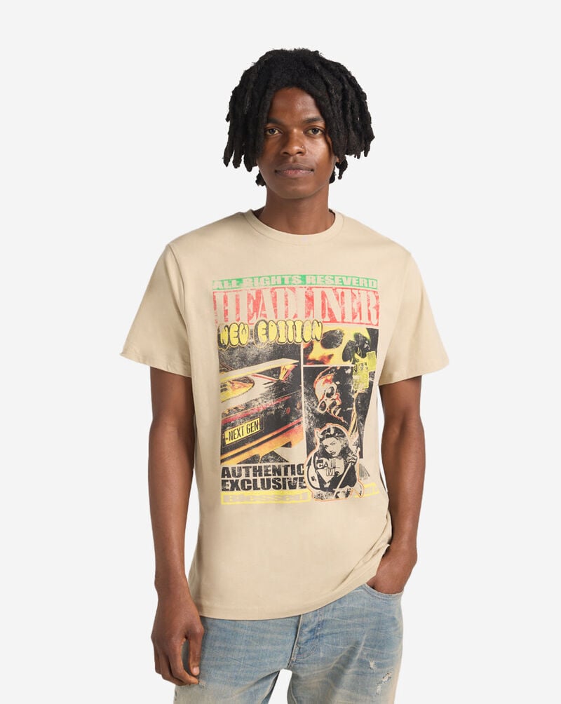 Urban Classics Headliner Tee MTUS734-US-03872 Beige 1