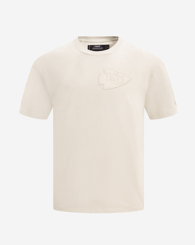 PRO STANDARD Kansas City Chiefs Neutral Drop Shoulder Tee FKC144785-EGG cream 1