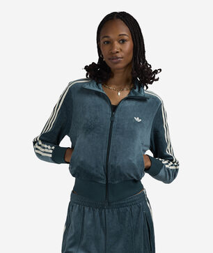 Liberty London Debossed Velvet Firebird Track Top