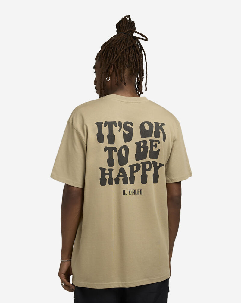 WE THE BEST Ok To Be Happy Face Tee WTB010-03738 Brown 2