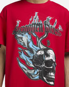 Forgotten Faces Flaming Skull Tee FOFUS116-00491 Red 3