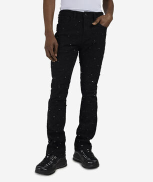 Embellished Stacked Jeans