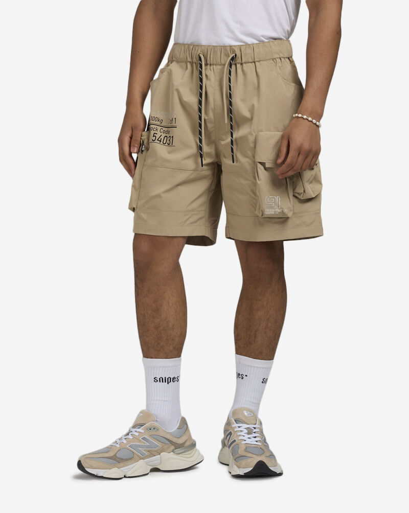 Smoke Rise Nylon Cargo Shorts WS25283SN-KHA Beige 1