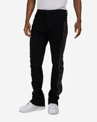 WAIMEA Metallic Studded Stacked Jeans M8511D-BLK Black 1