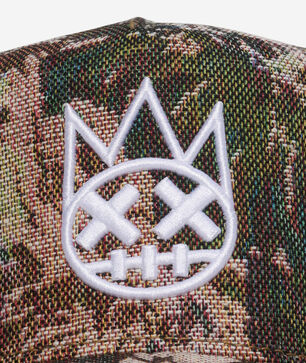 Repeat Tapestry Mesh Back Trucker Hat