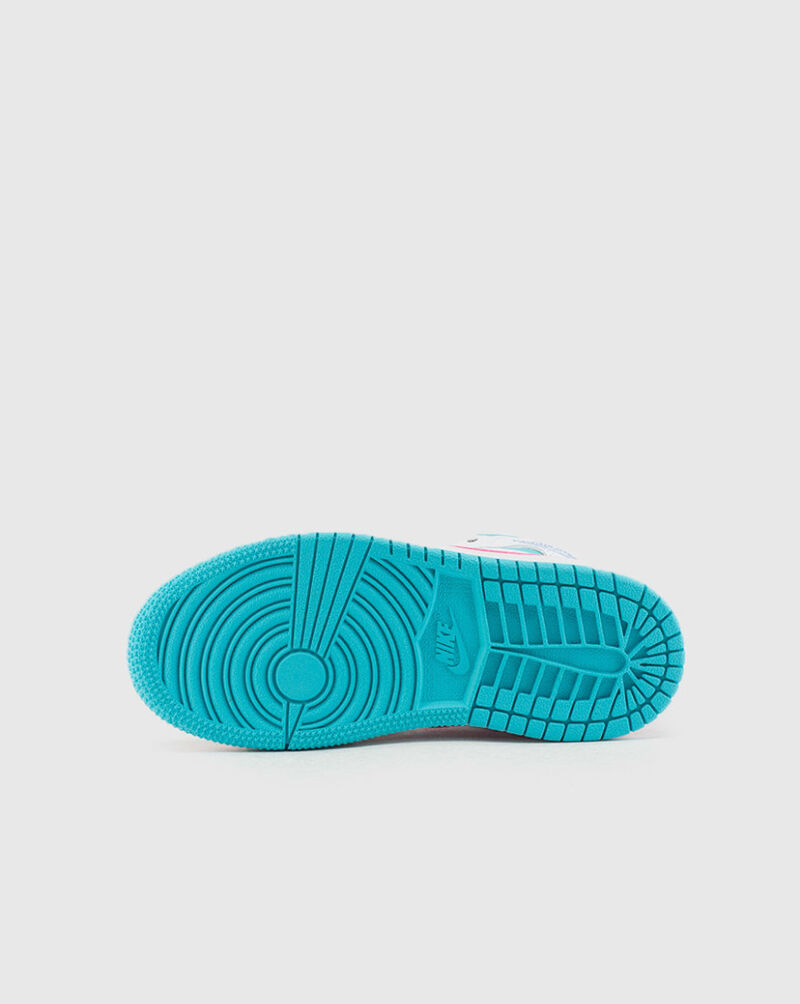 Jordan Preschool Air Jordan 1 Mid 640737-102 White 4