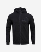 Atlanta Braves Triple Black Double Knit Full Zip Hoodie
