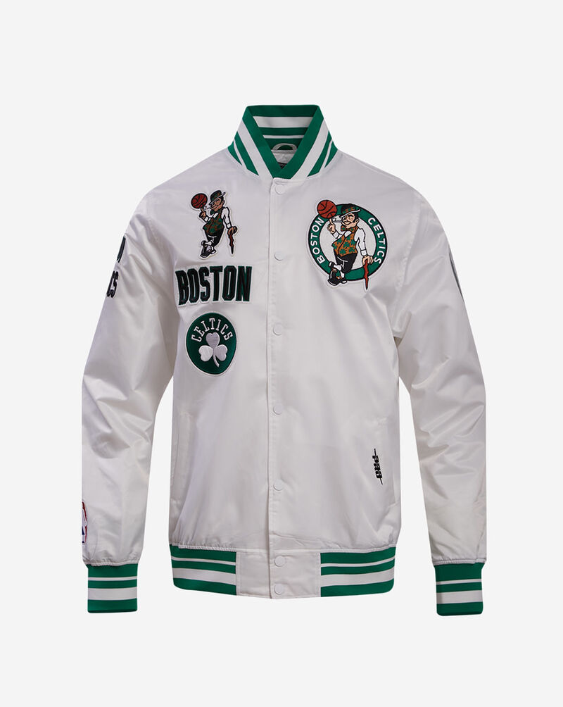 PRO STANDARD Boston Celtics Retro Classic Rib Satin Jacket BBC655850-WKG White 1