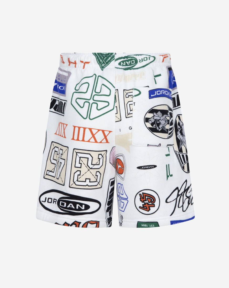 Shop Jordan Big Kids' AOP Fleece Shorts 85D603-782 multi