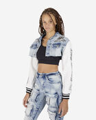 Cropped Racing Denim Jacket