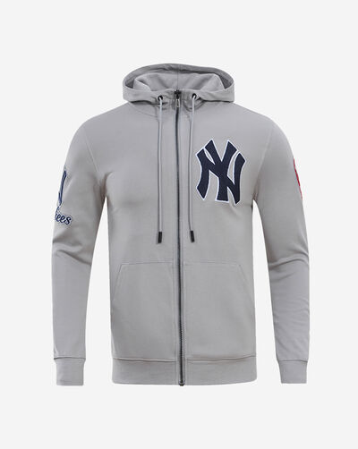 New York Yankees Classic Chenille Double Knit Full-Zip Pull Over Hoodie 