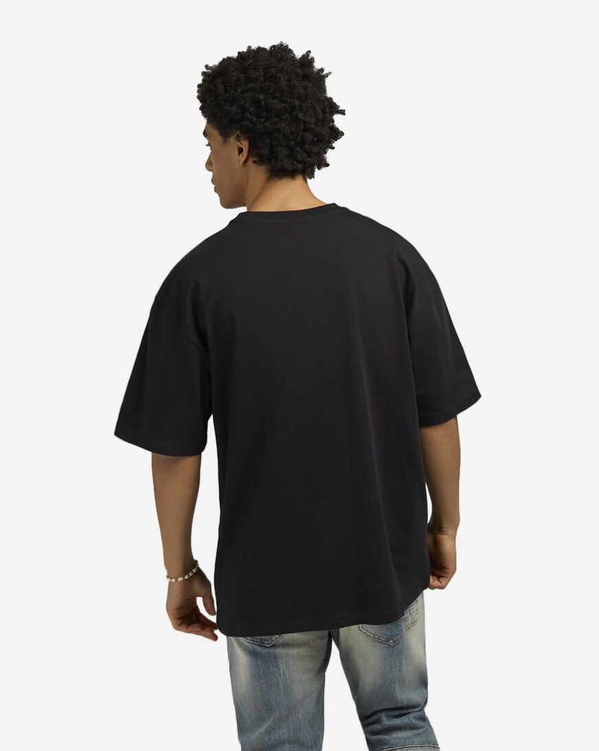 ◇KHAKIPOINT◇ Basic Uneck Tshirt black KyoPace Tee | Organic Cotton Minimalist Japanese Embroidered