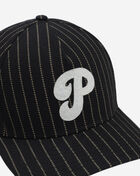 New Era 9Forty Philadelphia Phillies A-Frame Dotted Pinstripe Energy Snapback Hat  60745190 Black 2