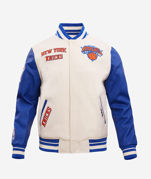 New York Knicks Retro Classic Rib Wool Varsity Jacket