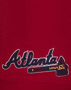 PRO STANDARD Atlanta Braves Classic Fleece Cropped Pull Over Hoodie  LABC34341-RED Red 2