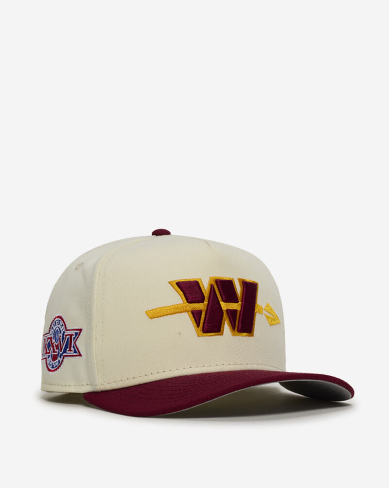 New Era 9Fifty Washington Commanders Curve A-Frame Snapback Hat 71094931 cream 1