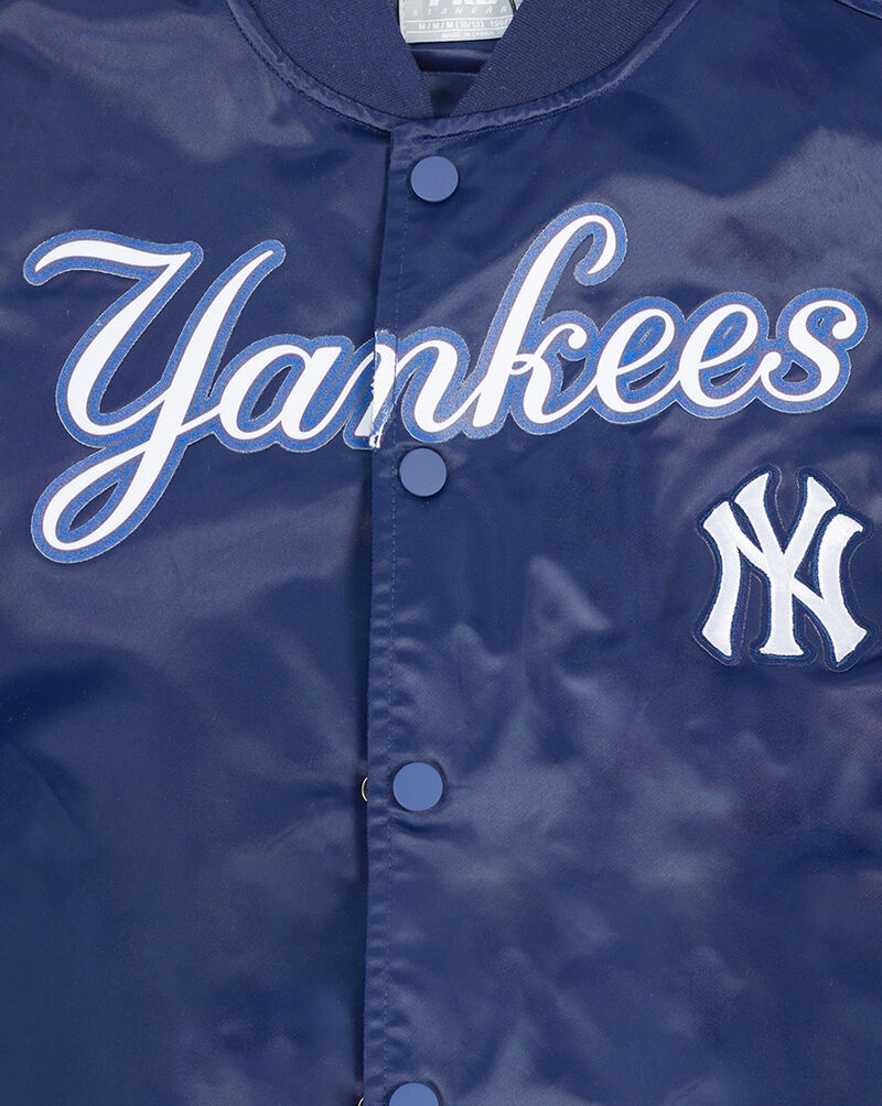 PRO STANDARD Big Kids' New York Yankees Classic Satin Jacket LNYB6315116-MDN Blue 4