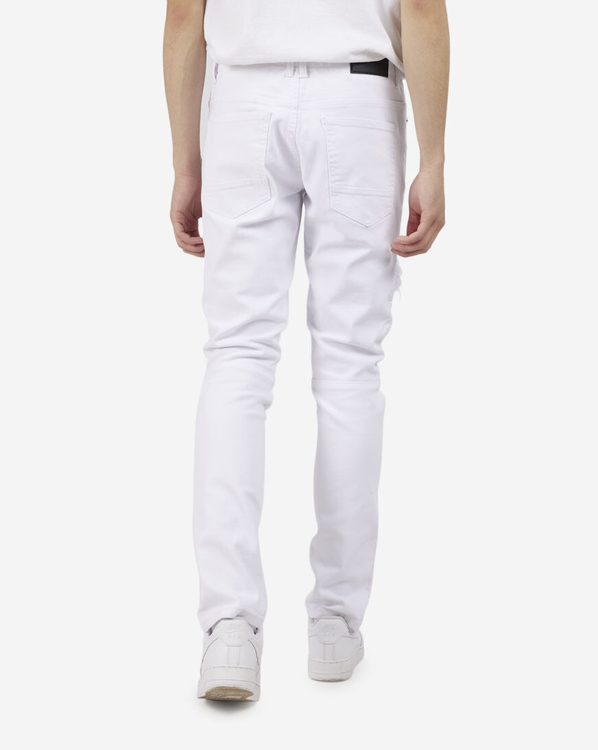 【関税＆送料込み】Off-White Jeans Tattoo Sailor Loose Fit Jeans Bleached White | The Webster