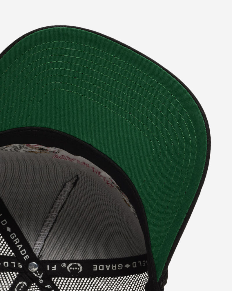 Field Grade Beware Of Rott Twill Mesh Back Trucker Hat 1005028 Black 4