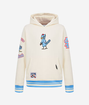 Big Boys' St. Louis Cardinals Retro Classic Rib Fleece Pull Over Hoodie