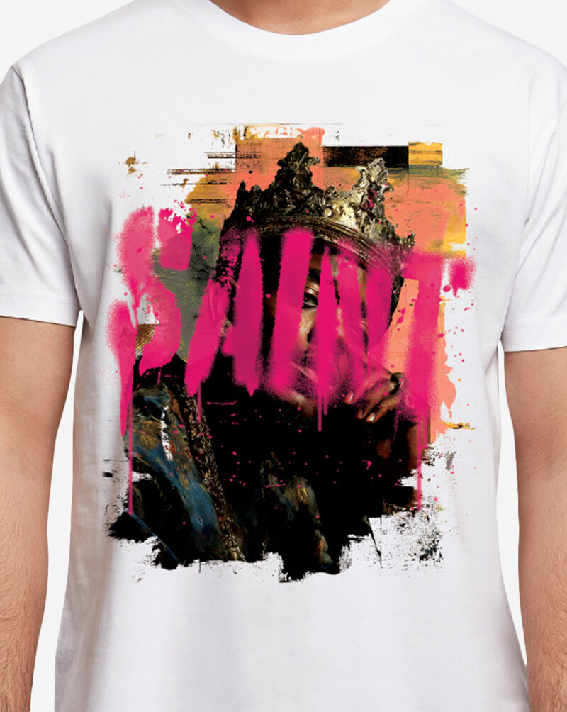Mister Tee Graffiti Saint King Tee MTUS583-US-00220 White 3