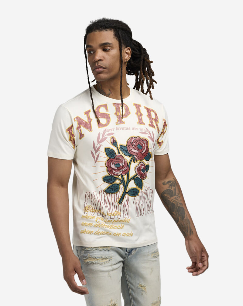 Smoke Rise Varsity Fashion Tee KT25176SN-PAP cream 1