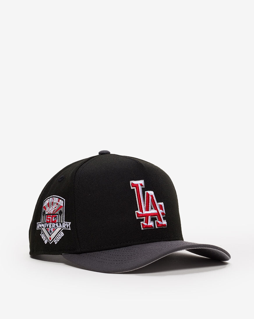 【US限定】NewEra 9FIFTY A-Frame Los Angeles Dodgers Black Los Angeles Dodgers Black on Black Gray UV New Era 9FIFTY A