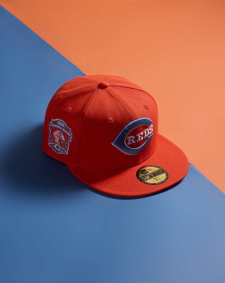 Shop New Era 59Fifty Cincinnati Red Fitted Hat 71011939 orange