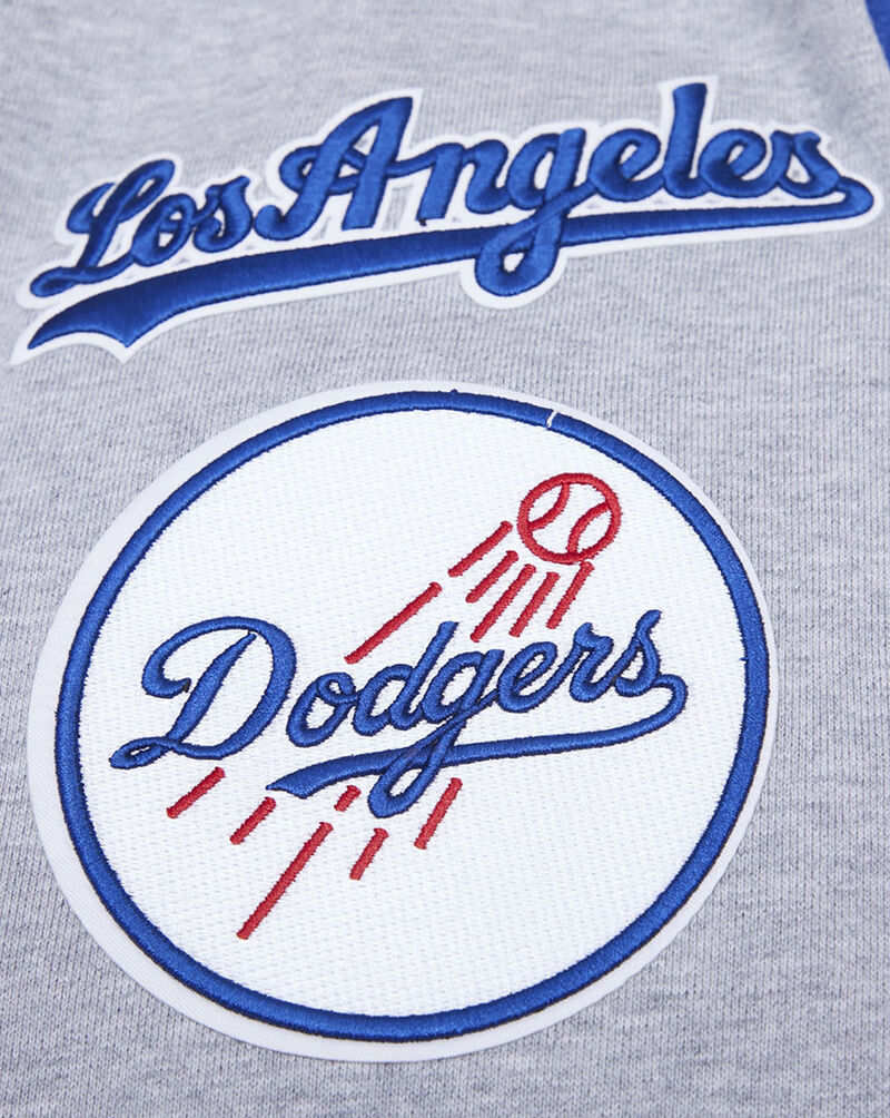 PRO STANDARD Los Angeles Dodgers Mashup Rib Crewneck  LLD533334-HDB Grey 2