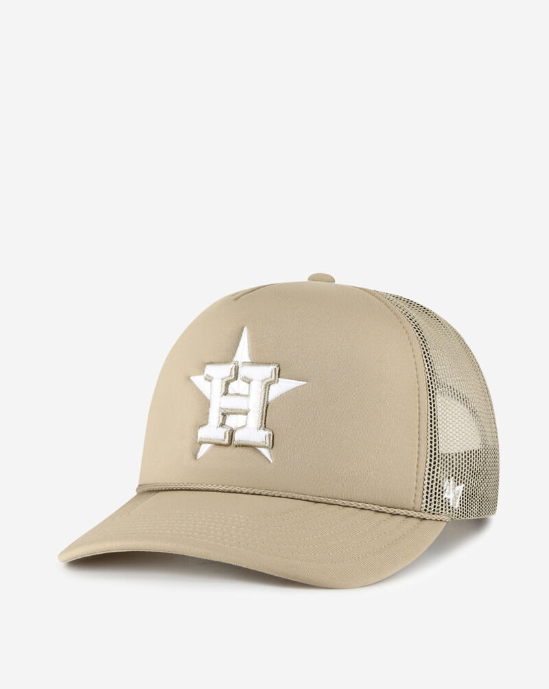 Shop '47 Brand Houston Astros Foam Mesh Trucker Hat BFOAMO10KPPKH beige SNIPES USA
