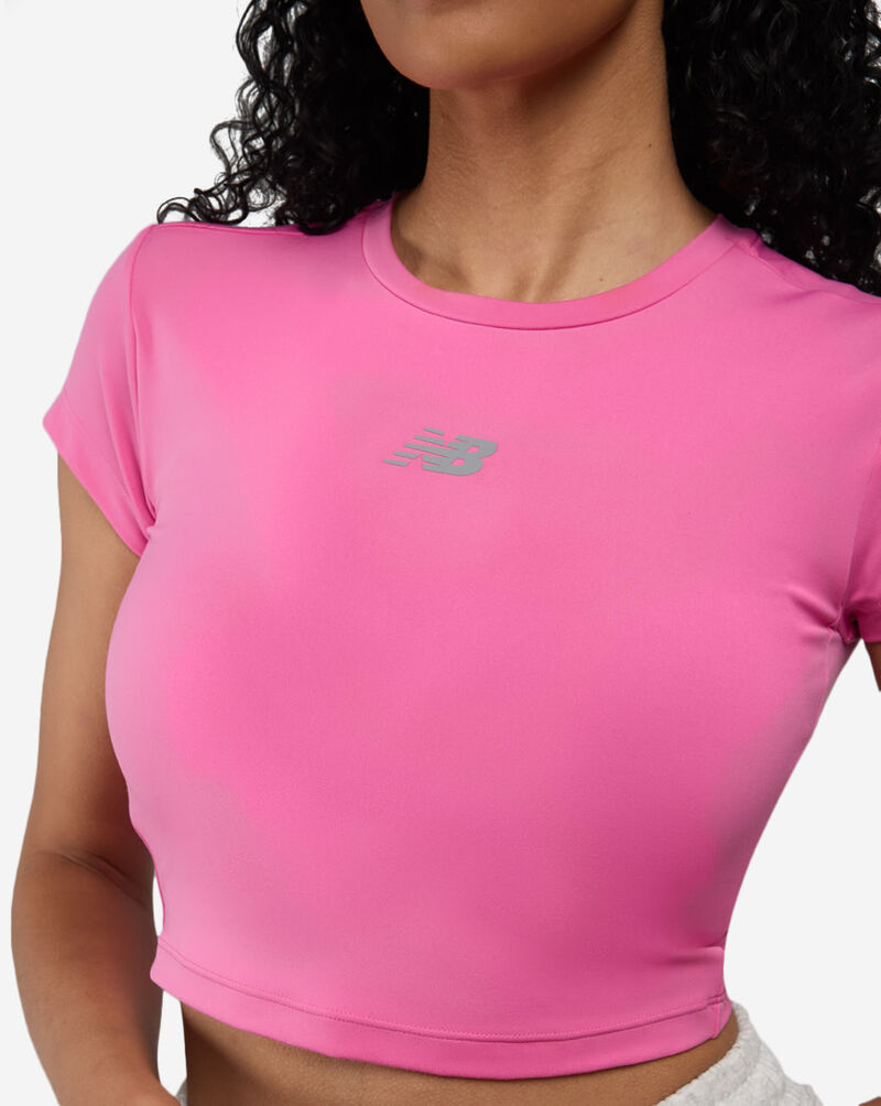 New Balance Harmony Fitted Performance Tee WT61O2GJ-AAC Pink 3
