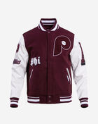 Philadelphia Phillies Retro Old English Rib Wool Varsity Jacket