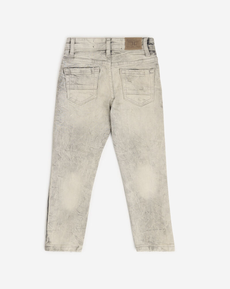 Jordan Craig Kids' Distressed Slim Fit Jeans (2-7) JS2208K-BNWHT Black 3