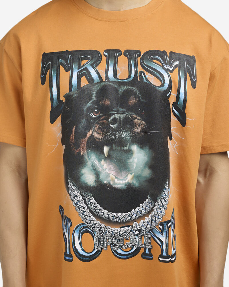 Upscale Trust No One Rottie Tee MTUS401-04163 Orange 3